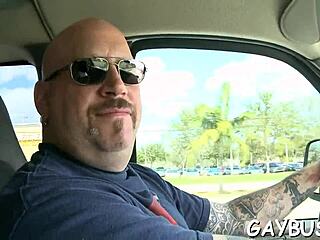 Intense gay sex between males in hardcore action