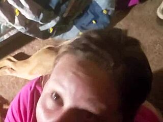 Blonde Amateur Gives Blowjob To Pierced Cock In Homemade Video