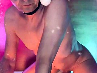 Winter masturbation in the snow nude