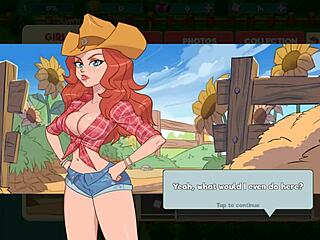 does booty farm hentai game feature big tits blowjob?