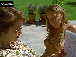 Ludivine Sagnier Relaxing In Swimming Pool Scene From 2003