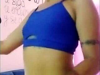 Ts angelique monroe performs sexy dance with latina ass