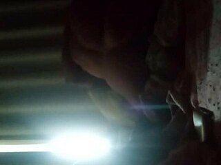 Hot young girl in couple scene