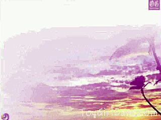 Blonde girl plays with toys in cam session part 2