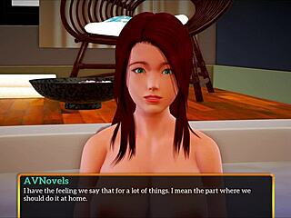 in my new family, redhead gets bent over for big cock doggystyle