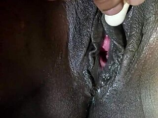 yo, check this pretty ebony pussy up close, so fine! 😍