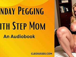 Hey, stepmom is pegging a tight asshole in this femdom scene, sounds hot!