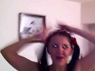 russian amateur babe displays big tits and ass in pov video