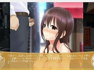 christhea flashes and gives blowjob in college humiliation game.