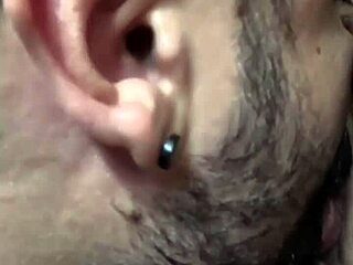 Big guy fucks skinny nymph's ass hard in casual scene.