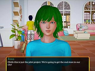 Blonde with Big Tits Plays Family Game