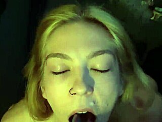 Blonde Slut Gets Cumshot