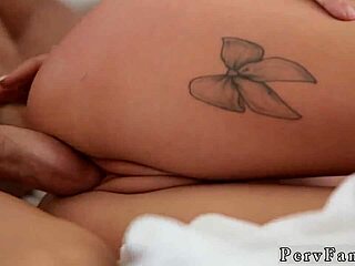Young adult indulging in taboo anal play during school break