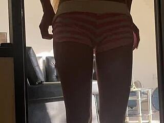 Bent over Latina tells me how to take it doggystyle.