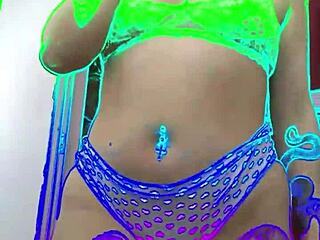 Tattooed teen with natural tits in amateur snapshots