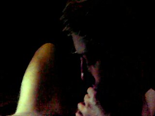 She gives a nice blowjob to my cock