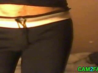 Big ass amateur shemale in lingerie