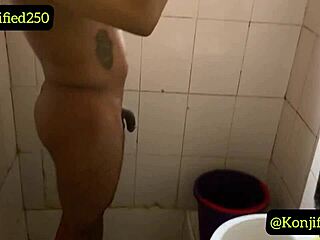 steamy bathroom action with nigerian bbc in homemade clip