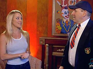 Blonde Femdom In Fetish Comedy Show