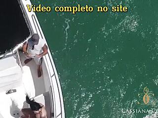 big tits blonde gives ass to monster cock in front of captain