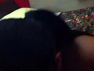 Is latina giving homemade blowjob in hotel room?