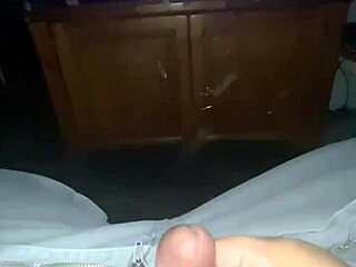 guy masturbates his small dick in solo session