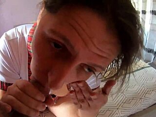 European couple enjoys a well-fucked session.