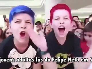 Emo Handsome Sits Down for Dinner with Felipe Neto in Ultra Mega Power HD 4K Real Life