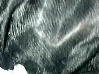 ebony girl gives sloppy deepthroat blowjob