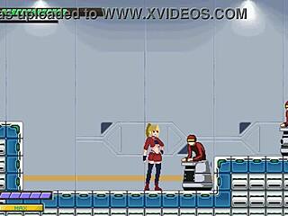 cute blonde in hentai sex with men in new erotic game