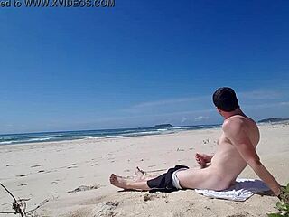 Beach Jerk Off Session!