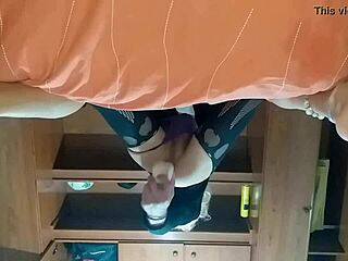 Latina trans woman inserts her new toy deep into her ass.