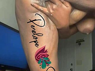 Fun Playtime With Penelope Squirts Featuring Ebony Solo Masturbation