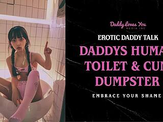 Daddy turns you into personal human toilet slave in bdsm session
