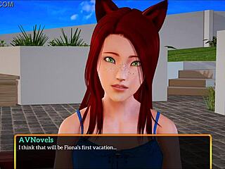 My new family plays a game with redhead and small tits