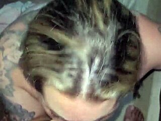 Blonde Latina Friend Swallows Every Drop in Homemade Clip