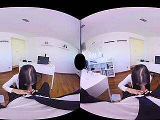Experience the ultimate VR secretary encounter in stunning 4K and 60fps