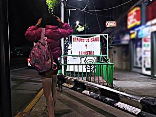 public whore flashing skirt in open air