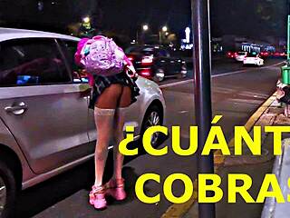 public whore flashing skirt in open air