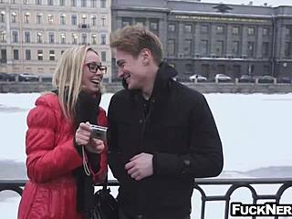 i fucked hot blonde with glasses hard.