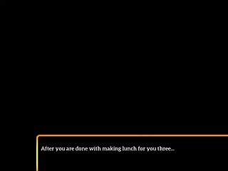 लाल बालों वाली 18+ लड़की नए परिवार कार्टून में वाइल्ड एंटिक्स में शामिल होती है