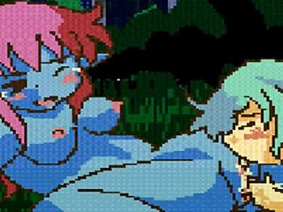 Are these fairies fingering and licking pussy in fairy fight?