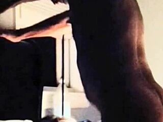 she licks the cock and balls on her face