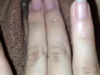 my pussy is creamy, watch my incredible orgasm from masturbation