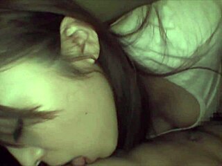 Aoi rei casually gives fellatio to her partner