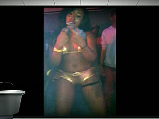 at kissi's birthday party, clothes get ripped during striptease, want to join the fun?