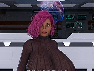 Erotic story in space with animeecchi characters