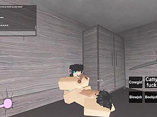 fucking in a roblox condo turns into wild sex