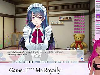 Vtuber plays intense hentai game with kissing