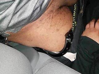 i give a sloppy blowjob to that big black monster cock in my mouth